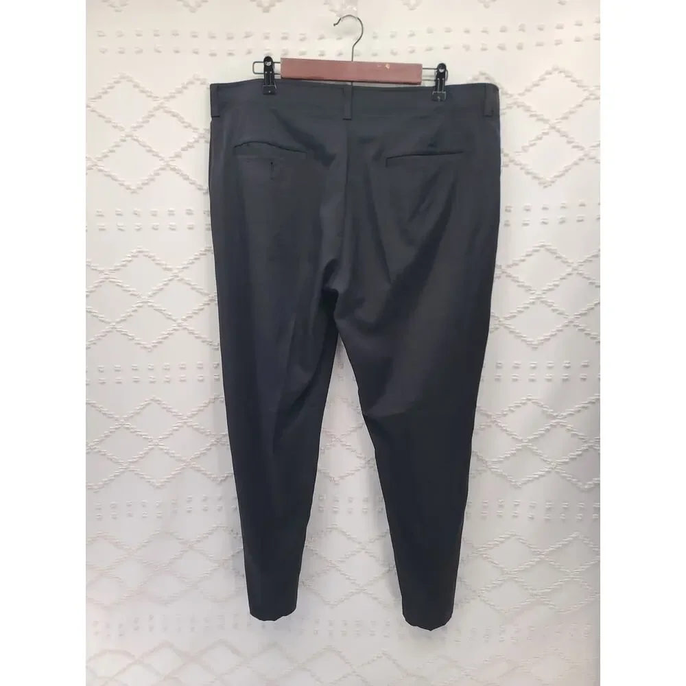 Golf Pro tourflat front 4 way stretch black pants Size 38x29 athleisure preppy